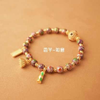 Forbidden City Cloisonné Ceramic Bracelet