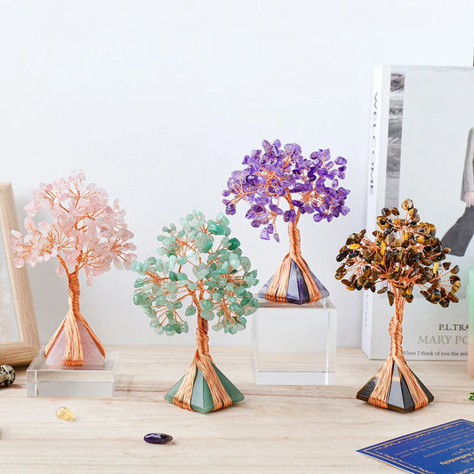 Natural Rose Quartz Money Tree