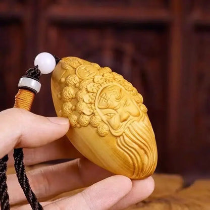 Boxwood carving pendant