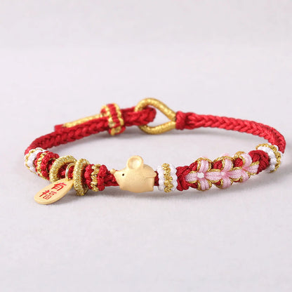 Chinese Zodiac Braided Bracelet - Attract Wealth and Luck