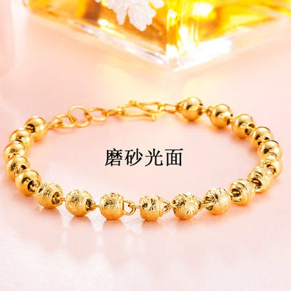 Gold women's bracelet
