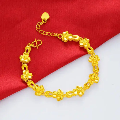 Gold women's bracelet