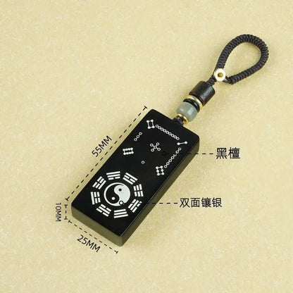 Ebony pendant, Hetu Luoshu Taoist ornaments