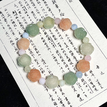 Peach Blossom Koi Bodhi Bracelet