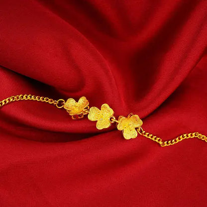 Gold women's bracelet