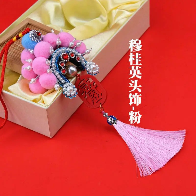 Beijing opera headdresses and traditional handicrafts