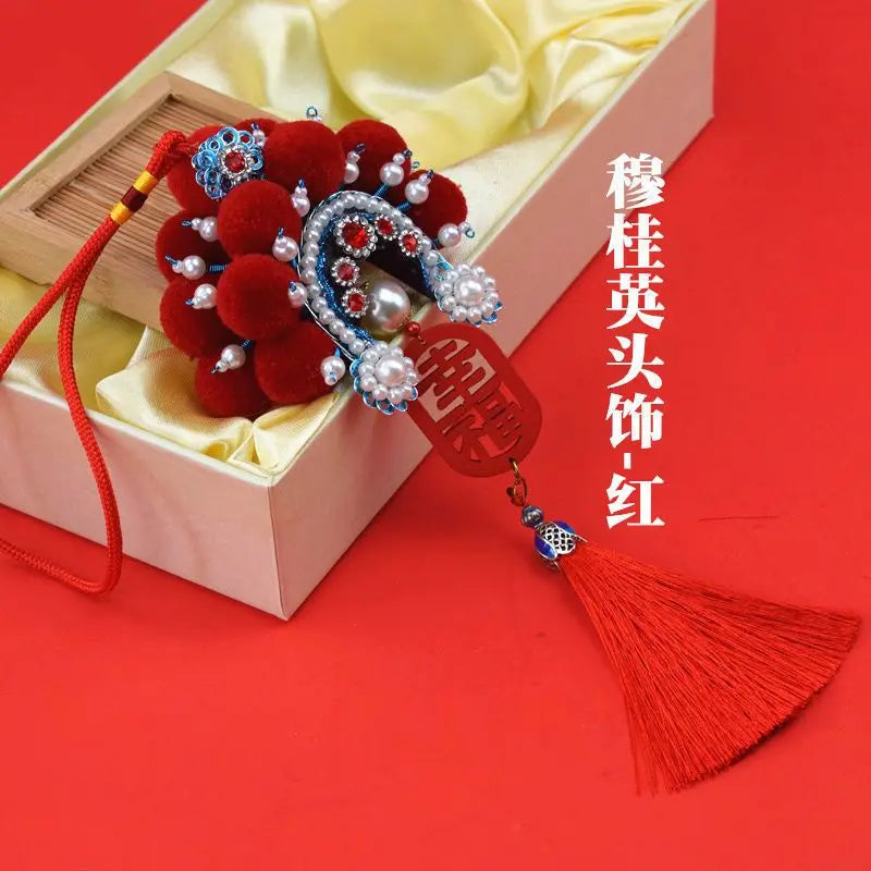 Beijing opera headdresses and traditional handicrafts