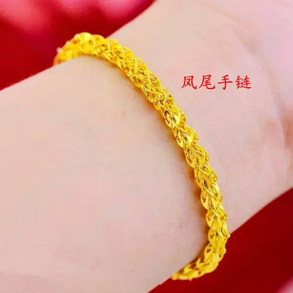 Gold women's bracelet