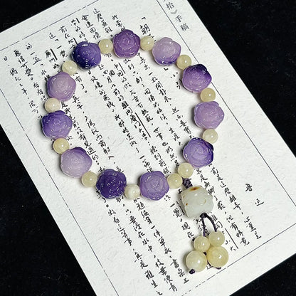 Peach Blossom Koi Bodhi Bracelet