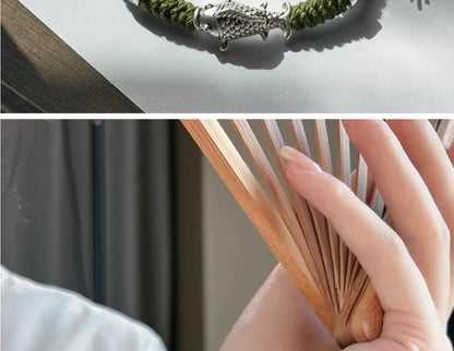 Five Emperors' Coins Braided Bracelet