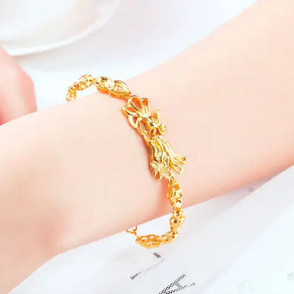 Gold women's bracelet