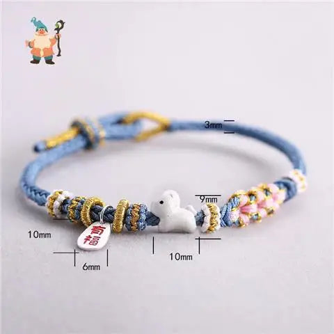 Chinese Zodiac Braided Bracelet - Attract Wealth and Luck
