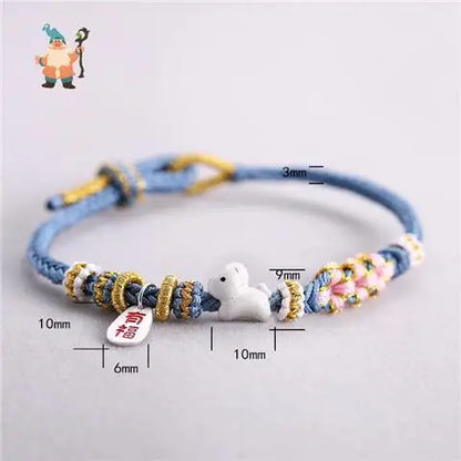 Chinese Zodiac Braided Bracelet - Attract Wealth and Luck