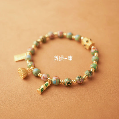 Forbidden City Cloisonné Ceramic Bracelet