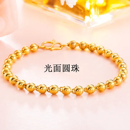 Gold women's bracelet