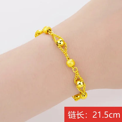 Gold women's bracelet